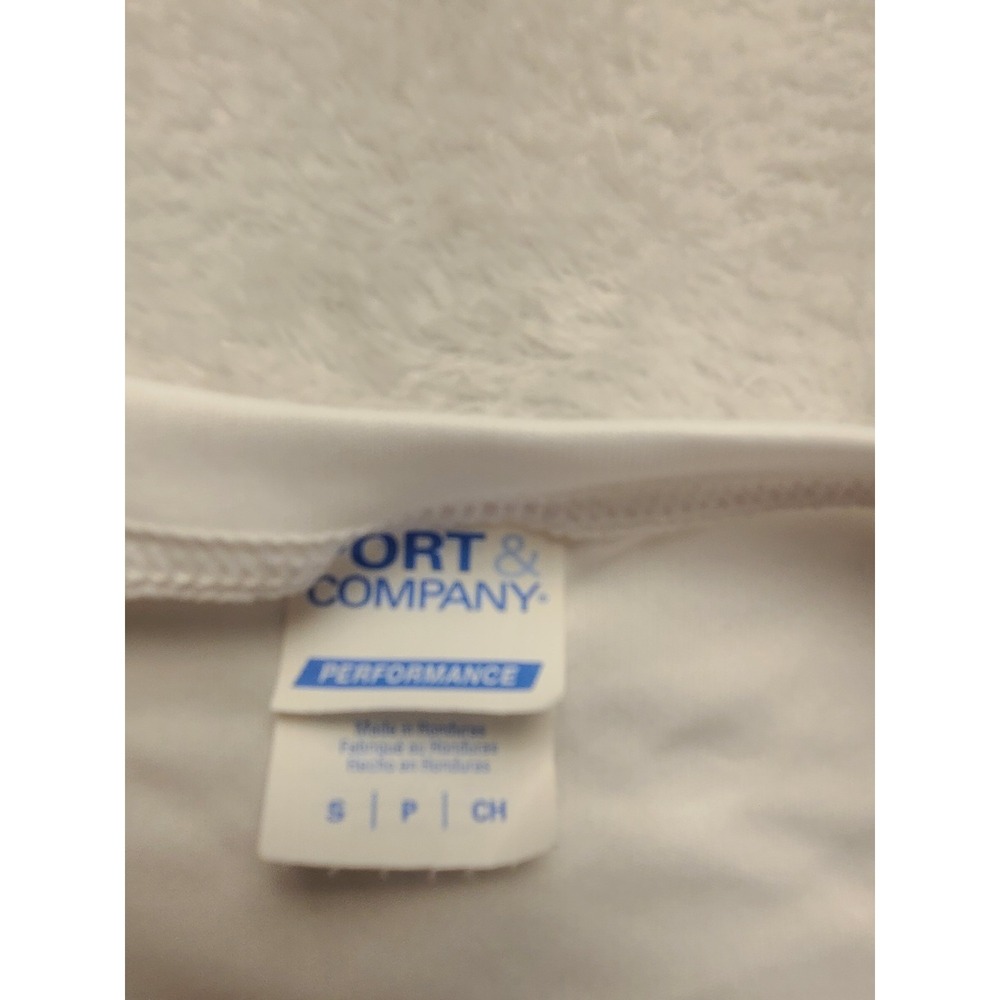 Port & Company Hockey Locker Honey Badgers Performance Men's T-Shirt White Small - Picture 3 of 12